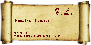 Homolya Laura névjegykártya